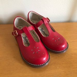 FootMates Toddler Girl Red Mary Janes